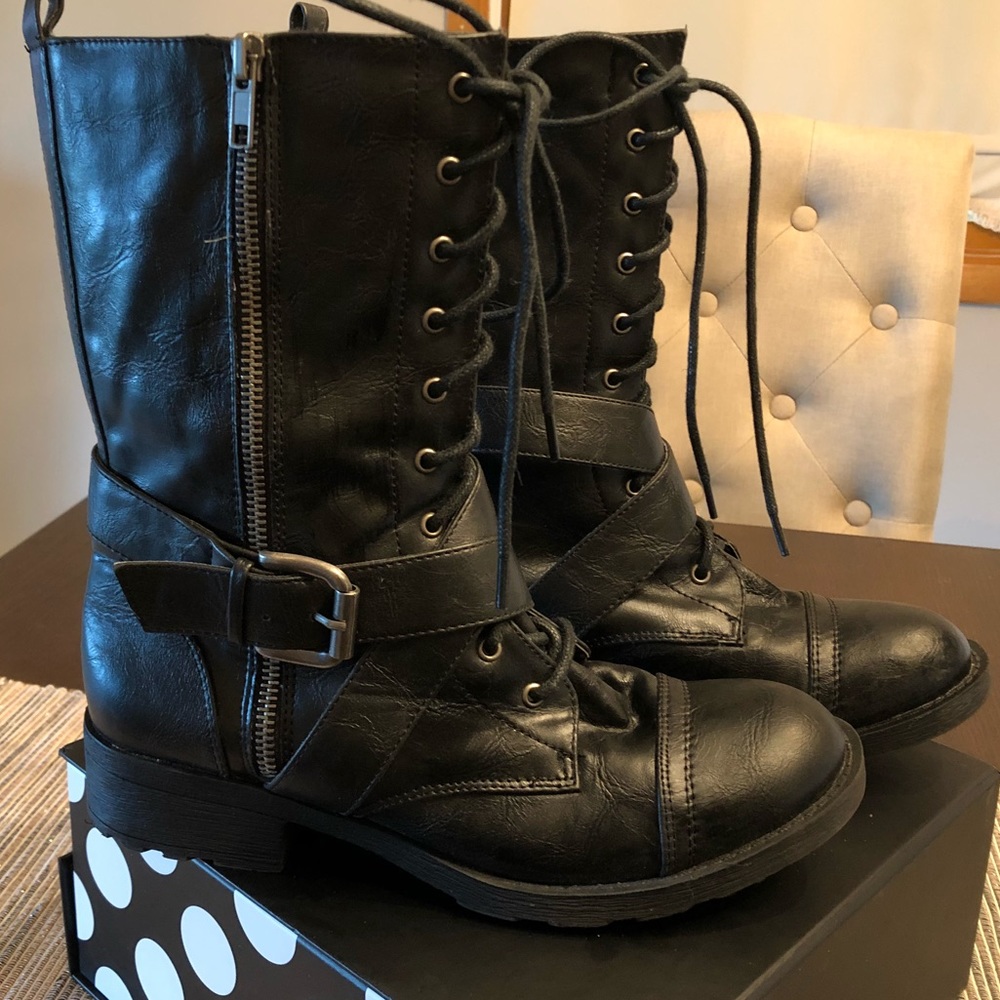 Black Combat Boots